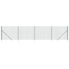 Vidaxl draadgaashek met grondankers 2,2x10 m groen