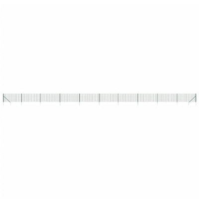Vidaxl draadgaashek met grondankers 0,8x25 m groen