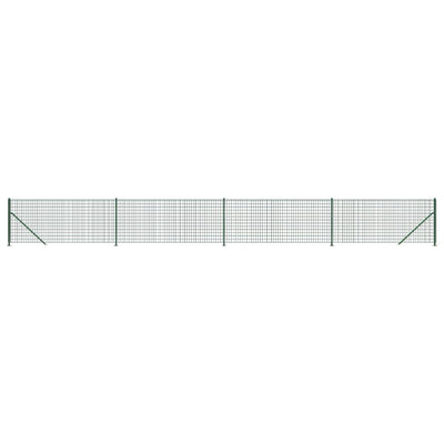Vidaxl draadgaashek met flens 0,8x10 m groen