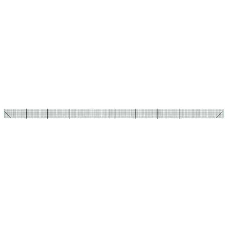 Vidaxl draadgaashek met flens 1,1x25 m groen