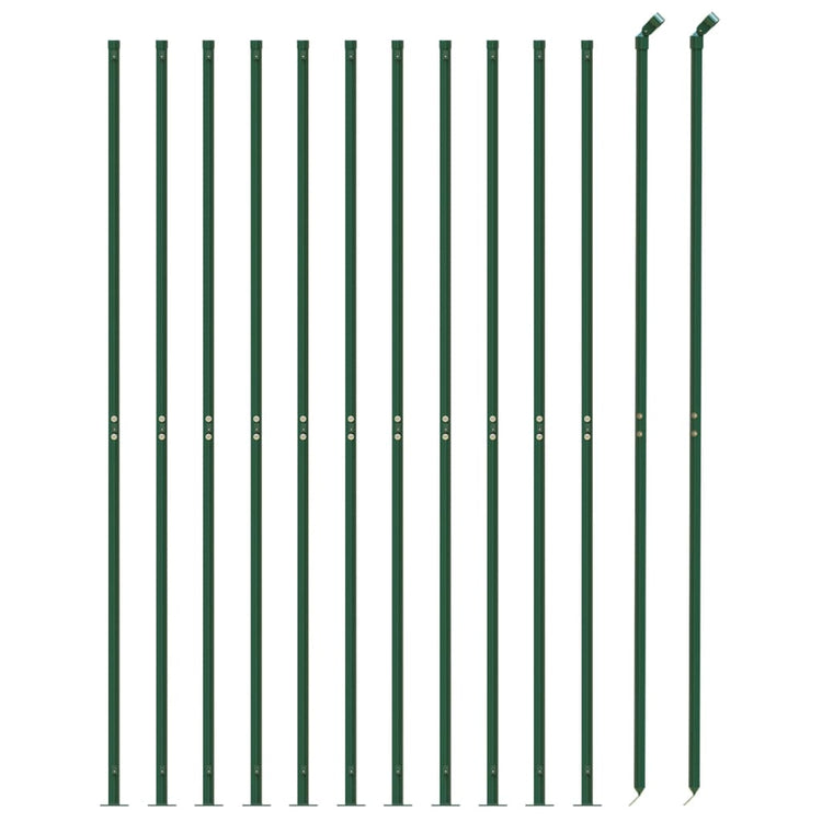 VidaXL Draadgaashek met flens 1,8x25 m groen