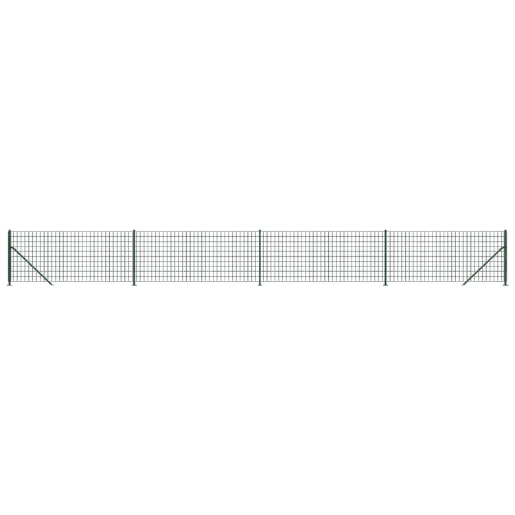 Vidaxl draadgaashek met flens 0,8x10 m groen