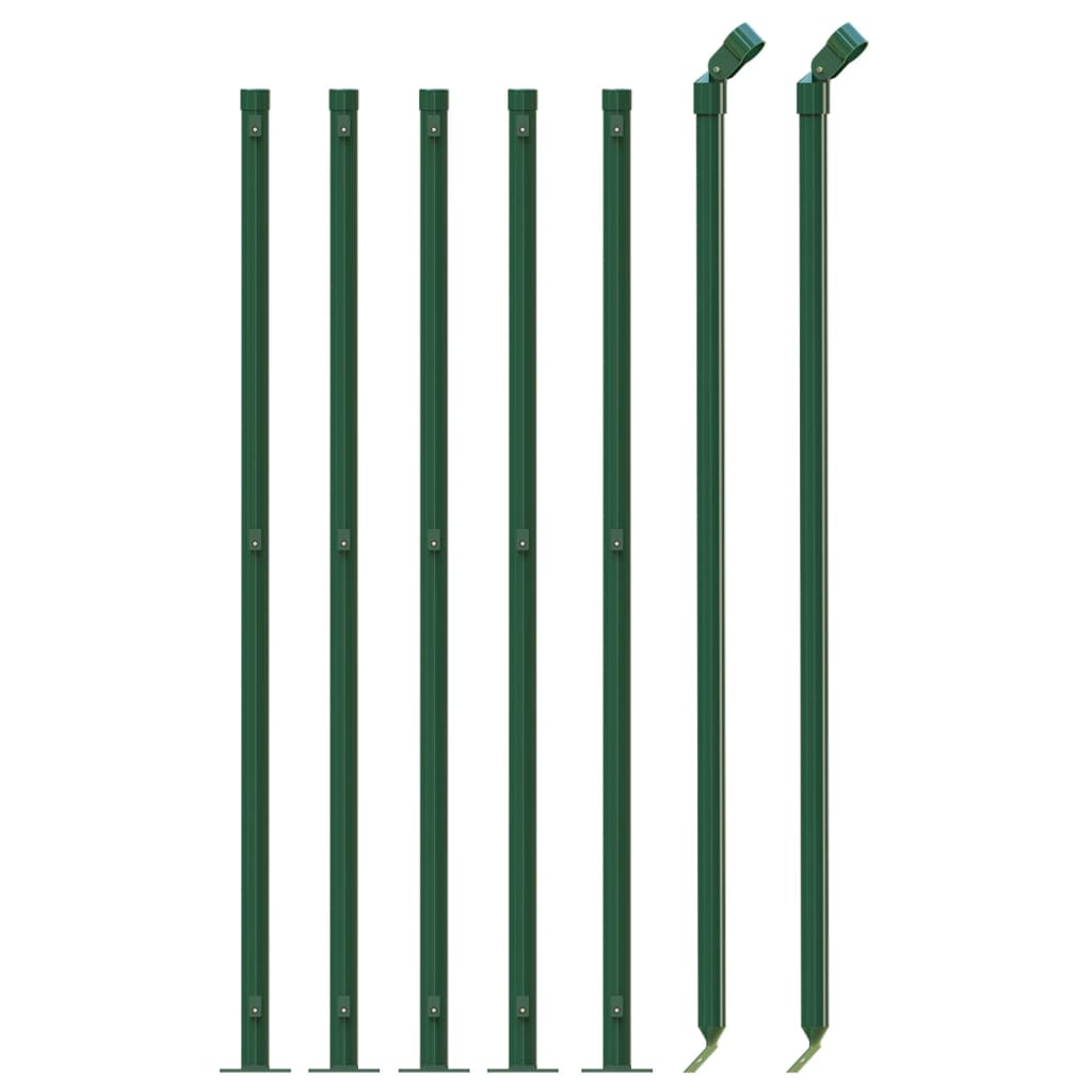 Vidaxl draadgaashek met flens 1,1x10 m groen