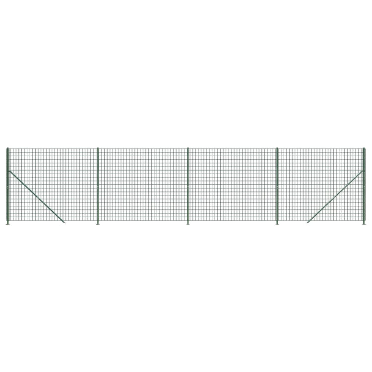Vidaxl draadgaashek met flens 1,4x10 m groen