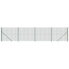 Vidaxl draadgaashek met flens 1,6x10 m groen