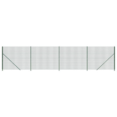 Vidaxl draadgaashek met flens 1,6x10 m groen