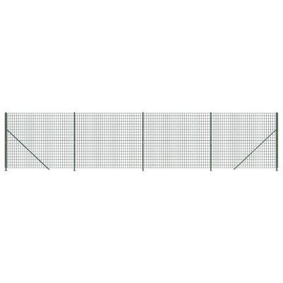 Vidaxl draadgaashek met flens 1,8x10 m groen
