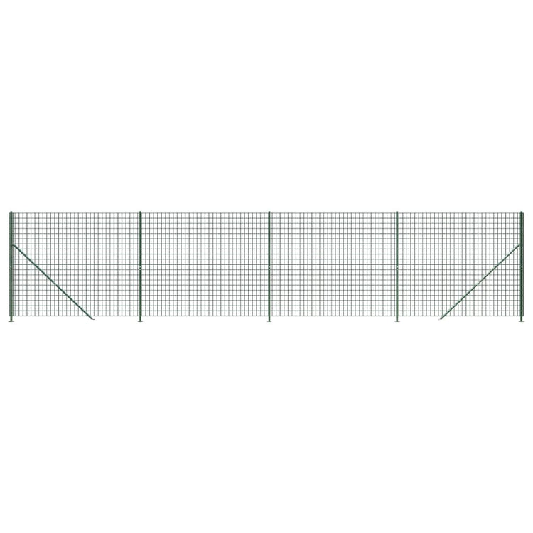 Vidaxl draadgaashek met flens 1,8x10 m groen