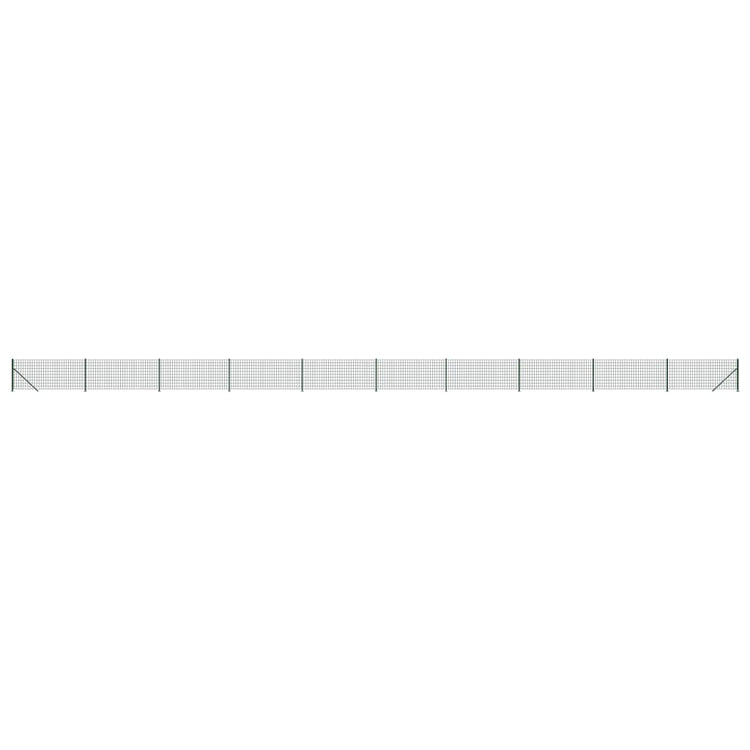 Vidaxl draadgaashek met flens 0,8x25 m groen