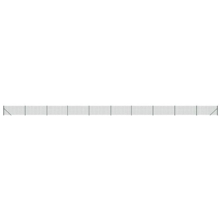 Vidaxl draadgaashek met flens 1x25 m groen