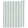 Vidaxl draadgaashek met flens 1x25 m groen