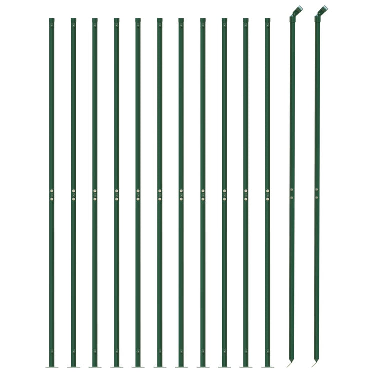 Vidaxl draadgaashek met flens 1,1x25 m groen