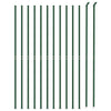 VidaXL Draadgaashek met flens 1,4x25 m groen