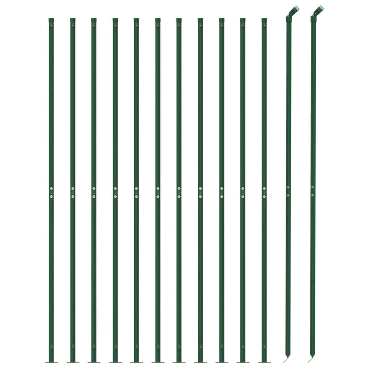 VidaXL Draadgaashek met flens 1,8x25 m groen