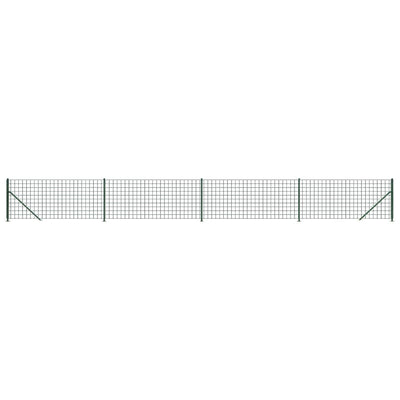 Vidaxl draadgaashek met flens 0,8x10 m groen