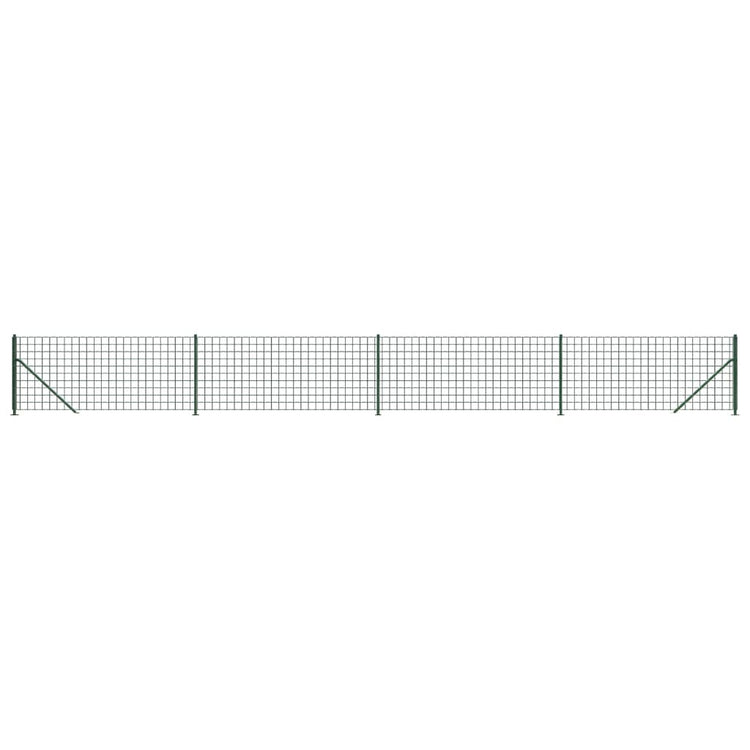 Vidaxl draadgaashek met flens 0,8x10 m groen