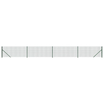 Vidaxl draadgaashek met flens 1,1x10 m groen