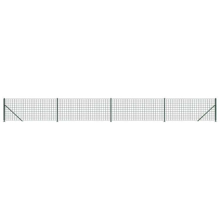 Vidaxl draadgaashek met flens 1,1x10 m groen