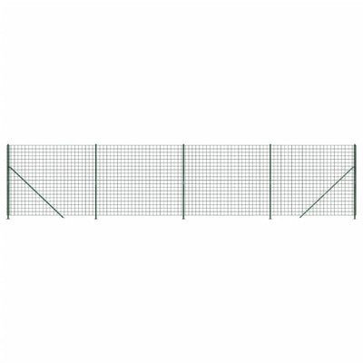 Vidaxl draadgaashek met flens 1,4x10 m groen