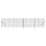 Vidaxl draadgaashek met flens 1,6x10 m groen - afbeelding 2