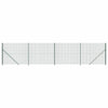 Vidaxl draadgaashek met flens 1,8x10 m groen