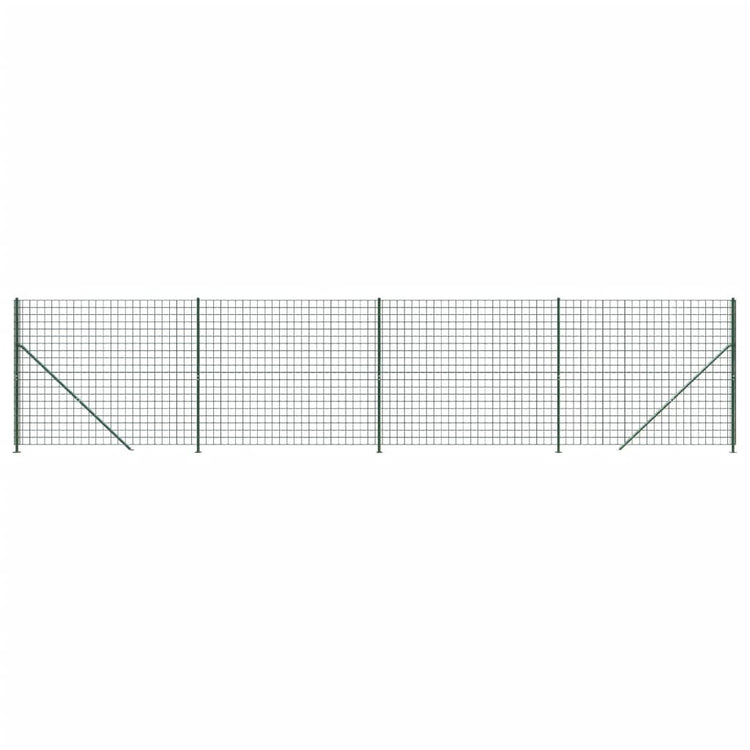 Vidaxl draadgaashek met flens 1,8x10 m groen