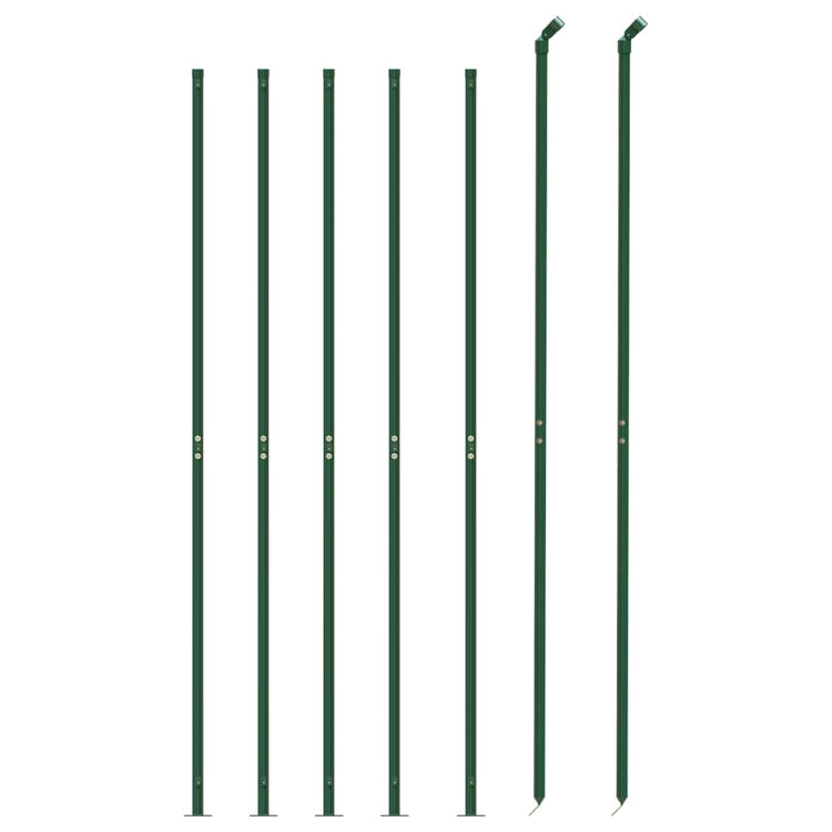 Vidaxl draadgaashek met flens 1,8x10 m groen