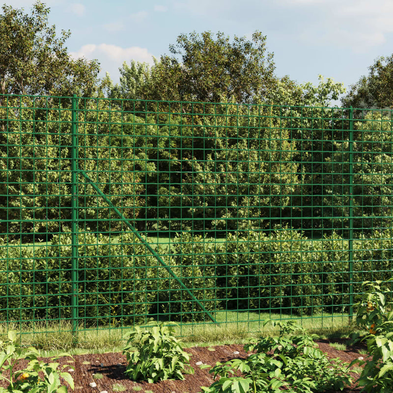 Vidaxl draadgaashek met flens 1,8x10 m groen