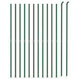 Vidaxl draadgaashek met flens 0,8x25 m groen - afbeelding 3