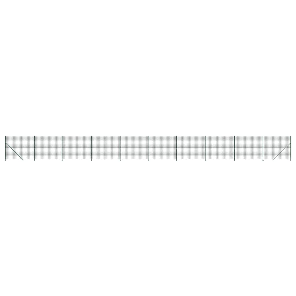 VidaXL Draadgaashek met flens 1,6x25 m groen