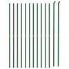 VidaXL Draadgaashek met flens 1,6x25 m groen