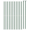 VidaXL Draadgaashek met flens 2x25 m groen