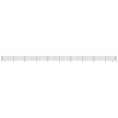 Vidaxl draadgaashek 1,1x25 m gegalvaniseerd staal antracietkleurig