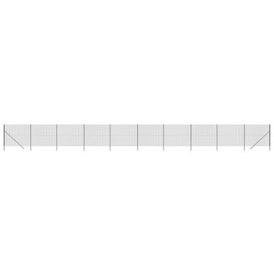 VidaXL Draadgaashek 1,6x25 m gegalvaniseerd staal antracietkleur