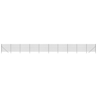 VidaXL Draadgaashek 1,8x25 m gegalvaniseerd staal antracietkleurig
