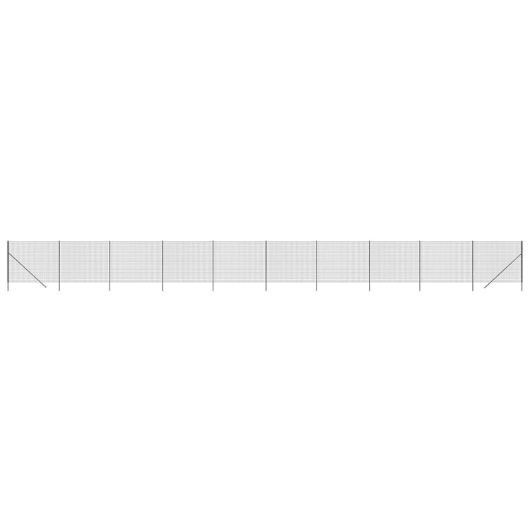 VidaXL Draadgaashek 1,8x25 m gegalvaniseerd staal antracietkleurig