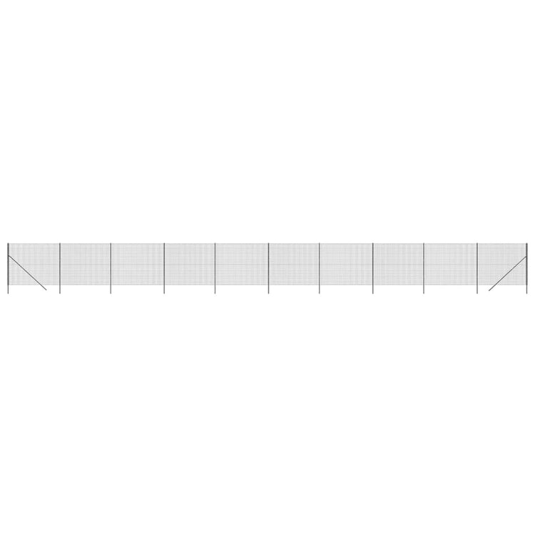 VidaXL Draadgaashek 2x25 m gegalvaniseerd staal antracietkleur