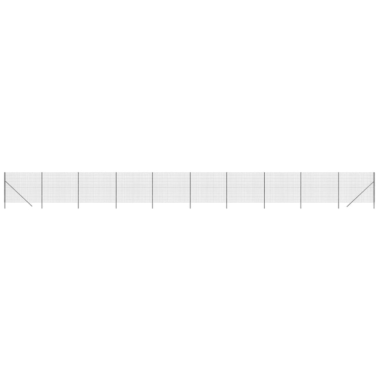 VidaXL Draadgaashek 1,6x25 m gegalvaniseerd staal antracietkleur
