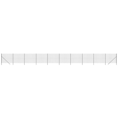 VidaXL Draadgaashek 2x25 m gegalvaniseerd staal antracietkleur