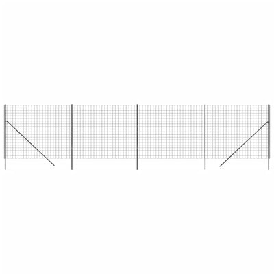 Vidaxl draadgaashek 1,8x10 m gegalvaniseerd staal antracietkleurig
