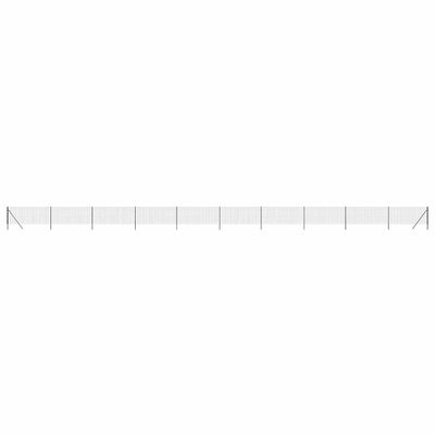 Vidaxl draadgaashek 1x25 m gegalvaniseerd staal antracietkleur