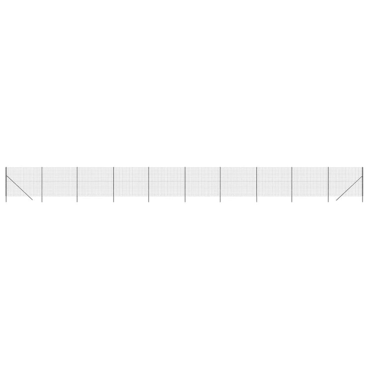 VidaXL Draadgaashek 1,6x25 m gegalvaniseerd staal antracietkleur