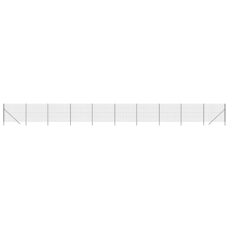 VidaXL Draadgaashek 2x25 m gegalvaniseerd staal antracietkleur