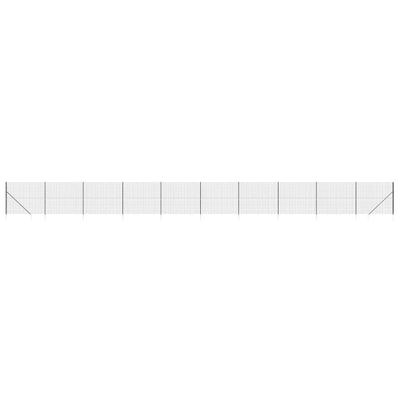 VidaXL Draadgaashek met grondankers 1,8x25 m antracietkleurig