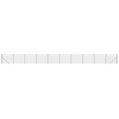 VidaXL Draadgaashek met grondankers 2,2x25 m antracietkleurig