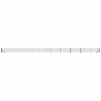 Vidaxl draadgaashek met flens 0,8x25 m antracietkleurig