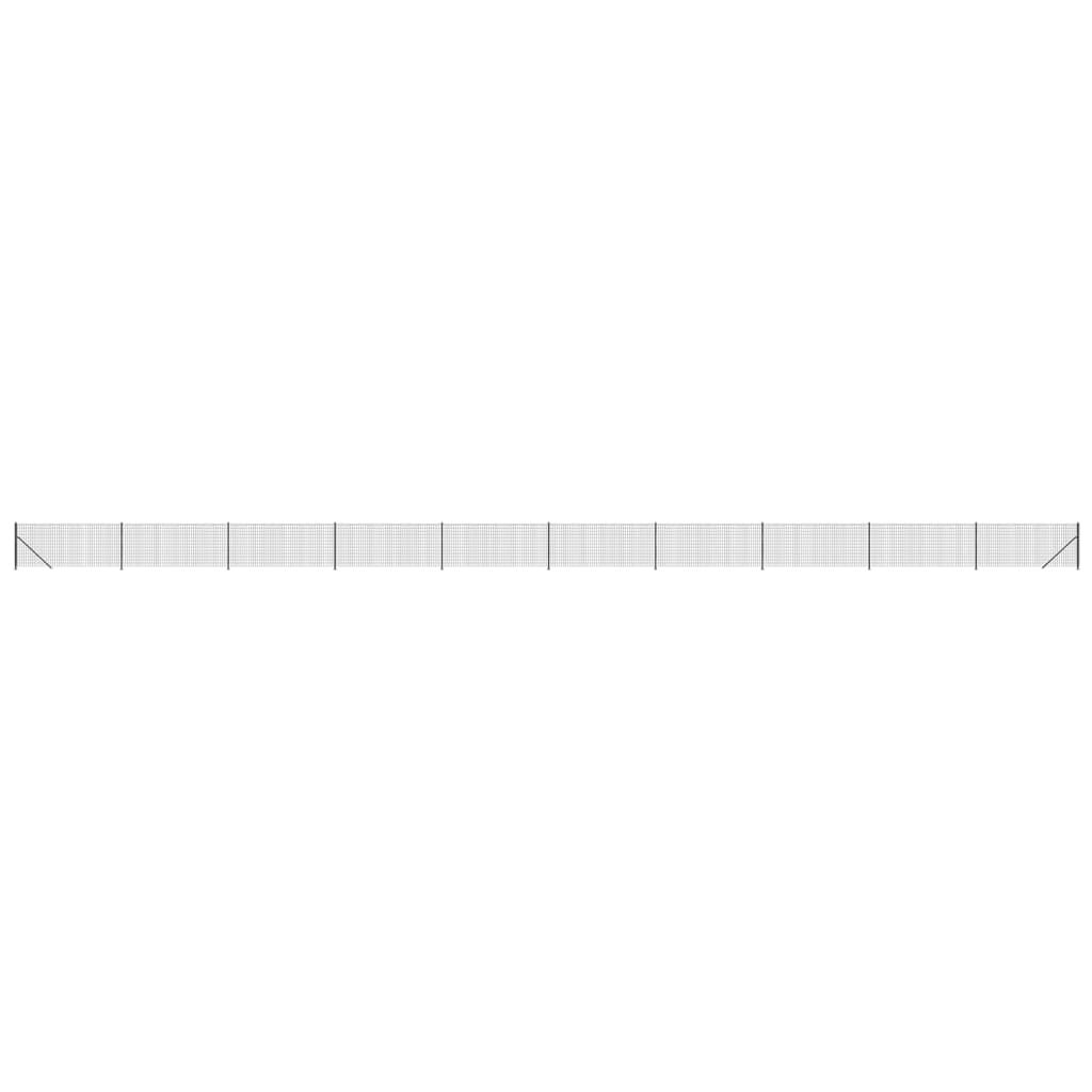 Vidaxl draadgaashek met flens 1x25 m antracietkleurig