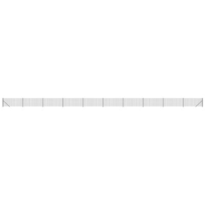 Vidaxl draadgaashek met flens 1x25 m antracietkleurig