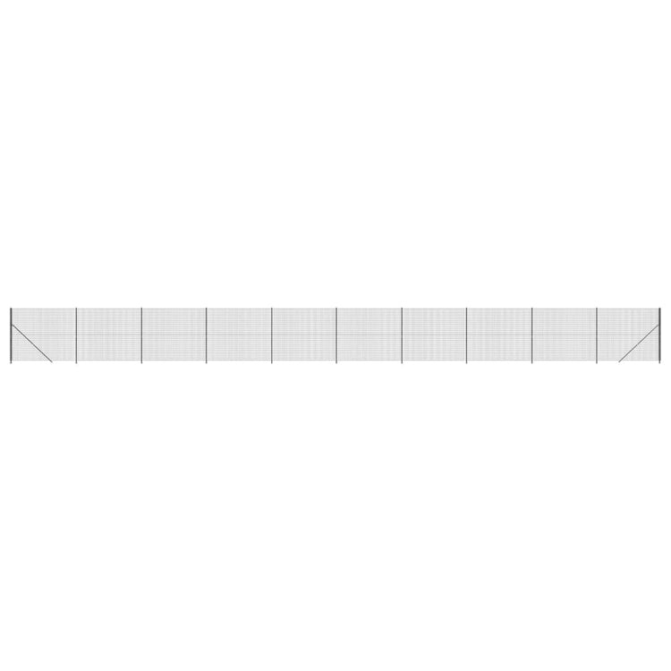 VidaXL Draadgaashek met flens 1,4x25 m antracietkleurig
