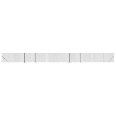 VidaXL Draadgaashek met flens 1,6x25 m antracietkleurig